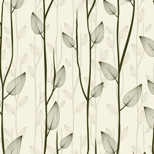Adesivo Papel de Parede - Folhas Vintage